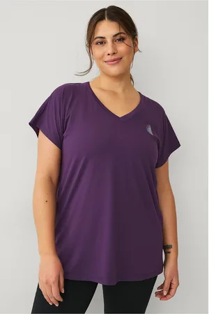 Zizzi Treningstopp aBasic S/S V-neck Tee