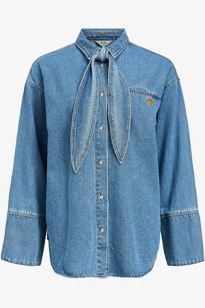 Object Skjorte objNeel LO L/S Denim Shirt 137