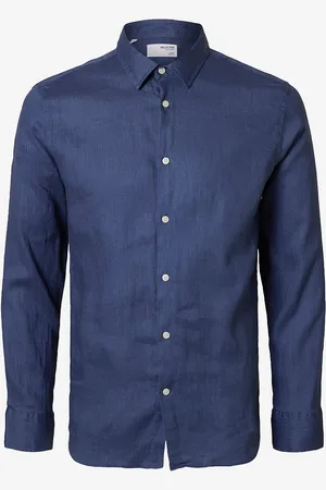 SELECTED Skjorte slhRegkylian-linen Shirt LS Classic