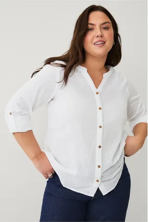 Zizzi Skjorte cAnanna 3/4 Shirt