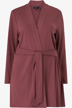 Zizzi Morgenkåpe Maja L/S Bathrobe