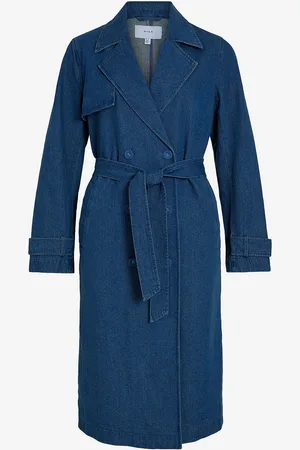 VILA Dongerijakke Vici New L/S Denim Trench Coat