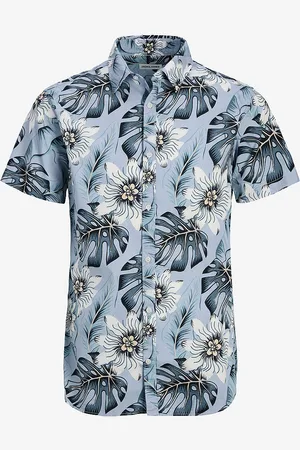 JACK & JONES Skjorte JjHawaii Aop Shirt SS LN
