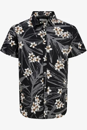 JACK & JONES Skjorte JjHawaii Aop Shirt SS LN