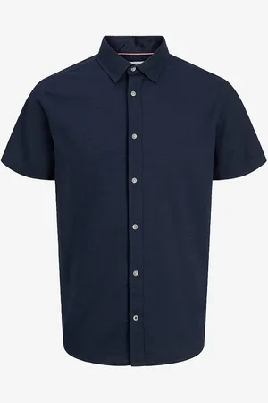 JACK & JONES Skjorte jjPierre Slub Shirt SS