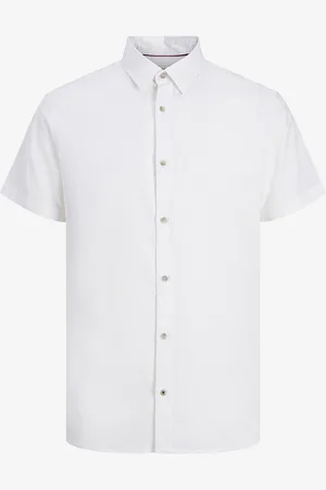 JACK & JONES Skjorte jjPierre Slub Shirt SS