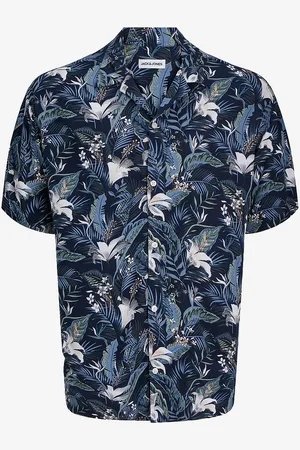 JACK & JONES Skjorte jjeJeff Tropical Aop Resort Shirt