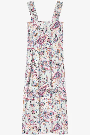VERO MODA Kjole vmMenny SL Smock Calf Dress Wvn