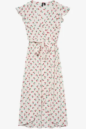 VERO MODA Maxikjole vmPage S/L Long Wrap Dress
