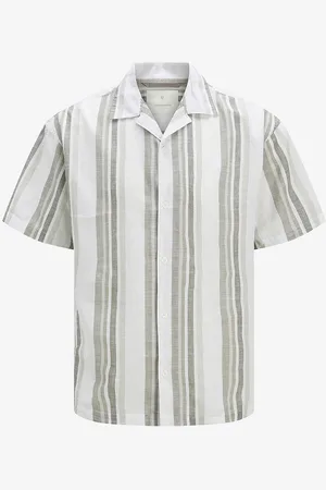 JACK & JONES Skjorte jprccSummer Stripe Resort S/S Shirt