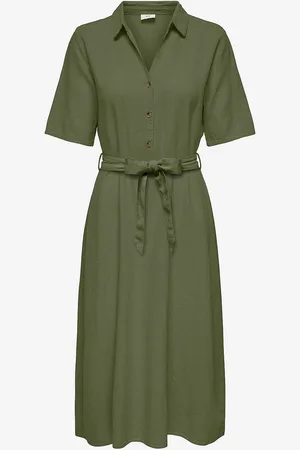 JDY Kjole Say 2/4 Midi Shirt Dress Wvn