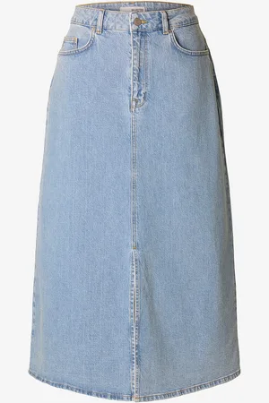 SELECTED Denim skjørt slfKrista-Gerda HW Li Blu Max Skirt