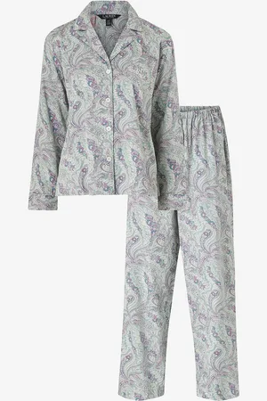 Ralph Lauren Pyjamas Lrl L/S Notch Collar Long Pant PJ Set