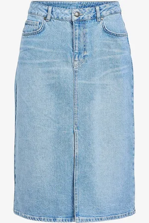 Object Denim skjørt objEllen Midi MW Denim Skirt