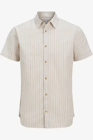 JACK & JONES Skjorte jjJoshua Oxford Stripe Shirt S/S