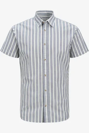 JACK & JONES Skjorte jjJoshua Oxford Stripe Shirt S/S
