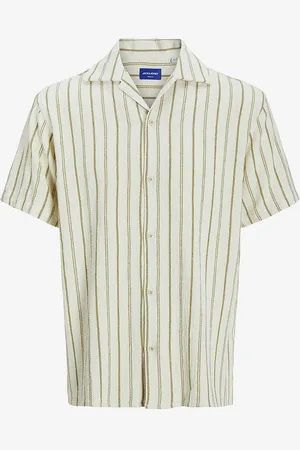 JACK & JONES Skjorte jorCoba Stripe Resort Shirt SS SN