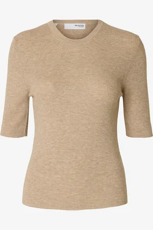 SELECTED Genser slfIngrid 2/4 Knit O-neck