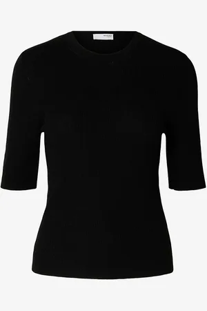 SELECTED Genser slfIngrid 2/4 Knit O-neck