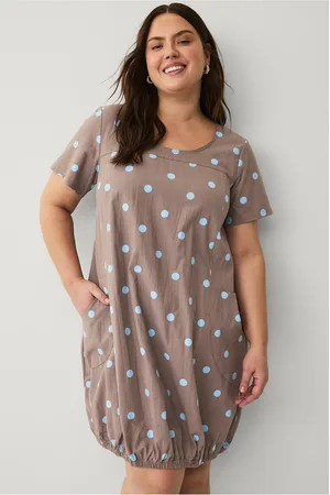 Zizzi Kjole jEasy S/S Aop Dress