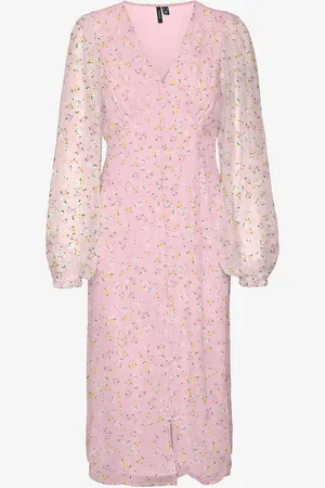 VERO MODA Kjole vmSmilla LS V-neck Calf Dress