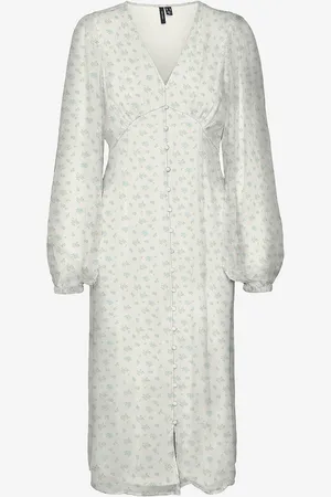 VERO MODA Kjole vmSmilla LS V-neck Calf Dress