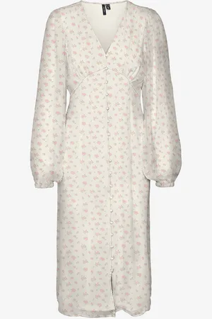 VERO MODA Kjole vmSmilla LS V-neck Calf Dress