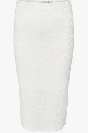 ONLY Maxi skjørt carRosil Calf Lace Slit Skirt Jrs
