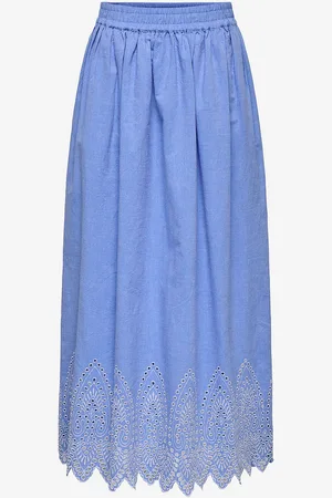 ONLY Maxi skjørt onlTulum Emb Maxi Skirt