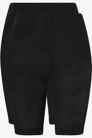 Zizzi Leggings Shorts Push Up, 2 Pack 2-pakning
