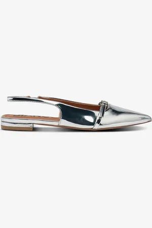 Bianco Slingbackser Biabari Pointy Flat Slingback Faux Leather