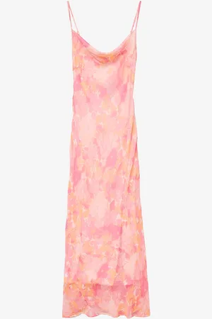 VERO MODA Maxikjole vmSmilla SL 7/8 Waterfall Dress Wvn