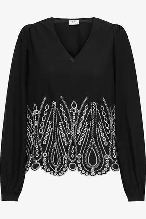 JDY Bluse Miley L/S Anglaise Top Wvn