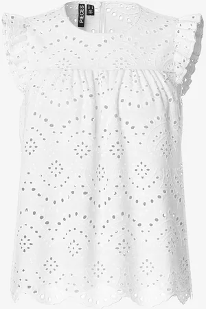 Pieces® Bluse pcVilde SL Top Wvn Noos