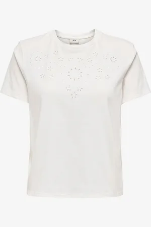 JDY Topp Cif S/S Broderie Anglaise Top