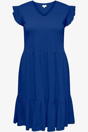 ONLY Kjole carMay Cap Sleeves Frill Dress