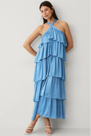 VILA Maxikjole viFiluka H/N S/L Ankle Dress