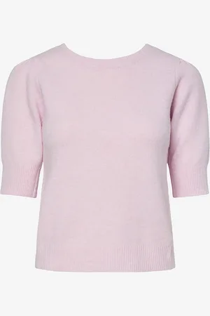 Pieces® Genser pcFunia SS O-neck Bow Knit Top D2D