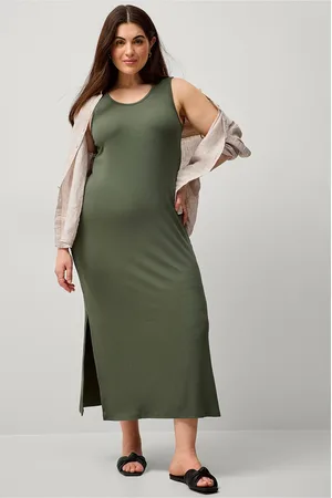 Zizzi Maxikjole vCarly S/L 7/8 Dress
