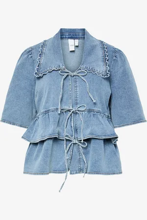 Y.A.S Bluse yasScala SS Denim Top