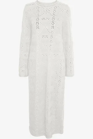 VERO MODA Maxikjole vmJayla LS O-neck 7/8 Knit Dress