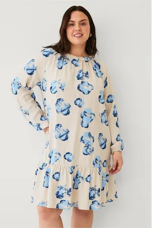 Zizzi Kjole vAva L/S Knee Dress