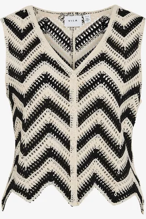 VILA Vest viSerilda V-neck S/L Vest
