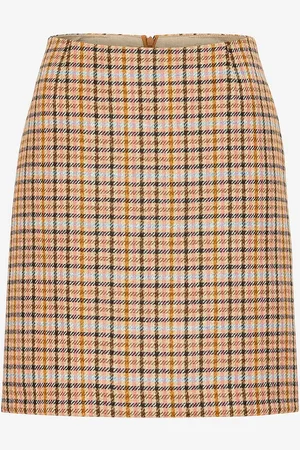 Newhouse Glencheck Tweed-skjørt Anna