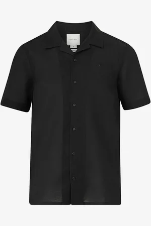 Calvin Klein Linskjorte Linen Cotton Cuban S/S Shirt