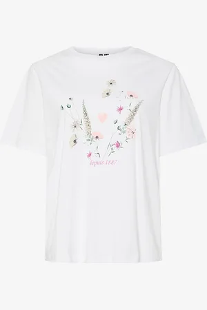 Pieces® T-skjorte pcFlura SS Printed T-shirt Jrs BC