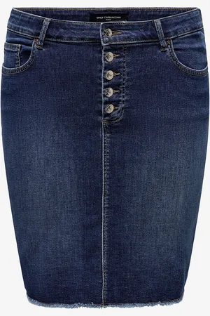ONLY Denim skjørt carWilly HW Btn Skirt Tai251