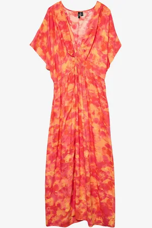 VERO MODA Maxikjole vmcCiana SS V-neck Ankle Dress Wvn