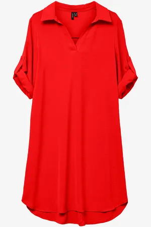 VERO MODA Kjole vMalva Short Fold-up Dress wvn GA