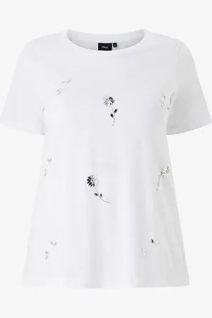 Zizzi T-skjorte vSadie S/S Straight Tee